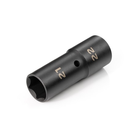 Tekton 1/2 Inch Drive 21 x 22 mm Thin Wall Impact Flip Socket SIF22122